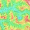 Mapa topográfico Miramont, altitud, relieve