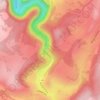 Mapa topográfico Source de la Loue, altitud, relieve