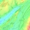 Mapa topográfico Progens, altitud, relieve