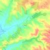 Mapa topográfico Loubejac, altitud, relieve