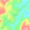 Mapa topográfico Olhos Dágua, altitud, relieve