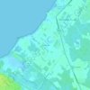 Mapa topográfico Penn Beach, altitud, relieve