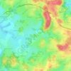 Mapa topográfico Le Drut, altitud, relieve