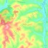 Mapa topográfico Langeloth, altitud, relieve