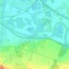 Mapa topográfico Les Bordes, altitud, relieve