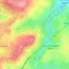 Mapa topográfico Les Amériaux, altitud, relieve