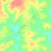 Mapa topográfico Simpson, altitud, relieve