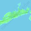 Mapa topográfico Marathon Shores, altitud, relieve