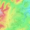 Mapa topográfico Eschachried, altitud, relieve