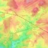 Mapa topográfico Glaumont, altitud, relieve