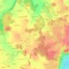 Mapa topográfico Allerting, altitud, relieve