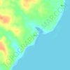 Mapa topográfico Atodi, altitud, relieve