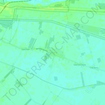 Mapa topográfico Marmorta, altitud, relieve