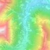 Mapa topográfico Issert, altitud, relieve
