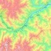Mapa topográfico 理县, altitud, relieve