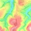 Mapa topográfico Slack, altitud, relieve
