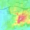 Mapa topográfico Langdon Hills, altitud, relieve