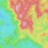 Mapa topográfico Mont La Fumée, altitud, relieve