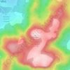 Mapa topográfico Cumber-Melon Mountain (Mt Baldy), altitud, relieve