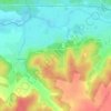 Mapa topográfico Тешня, altitud, relieve