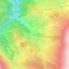 Mapa topográfico La Saussaz, altitud, relieve