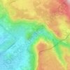 Mapa topográfico Bagnoli Superiore / Gornji konec, altitud, relieve