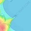 Mapa topográfico Pointe de la Garde, altitud, relieve