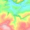 Mapa topográfico Chillaton, altitud, relieve