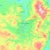 Mapa topográfico Tegucigalpa, altitud, relieve