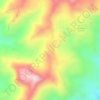 Mapa topográfico Cuatro Esquinas, altitud, relieve