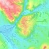Mapa topográfico La Barrière, altitud, relieve