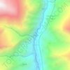 Mapa topográfico Syange, altitud, relieve