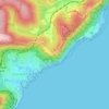 Mapa topográfico Bald Hill, altitud, relieve