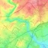 Mapa topográfico Kentmere, altitud, relieve