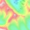 Mapa topográfico Wind Mountain, altitud, relieve