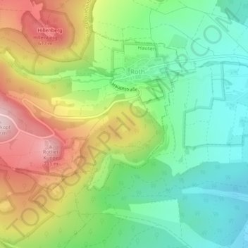 Mapa topográfico Silbersee, altitud, relieve