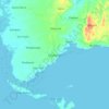 Mapa topográfico Olutanga, altitud, relieve