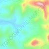 Mapa topográfico Córrego do Bom Sucesso, altitud, relieve