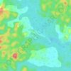 Mapa topográfico Auaris, altitud, relieve