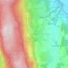 Mapa topográfico Bise et Chavanel, altitud, relieve