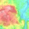 Mapa topográfico Le Goslen, altitud, relieve
