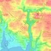 Mapa topográfico Créac'h an Allé, altitud, relieve