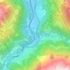 Mapa topográfico Amsteg, altitud, relieve