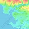 Mapa topográfico Le Rouz, altitud, relieve