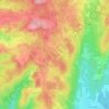 Mapa topográfico Les Noies Jean, altitud, relieve