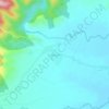 Mapa topográfico Cabigaan, altitud, relieve