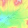 Mapa topográfico Chukhung, altitud, relieve