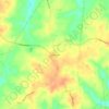 Mapa topográfico Somerville, altitud, relieve