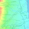 Mapa topográfico Tinacla-an, altitud, relieve