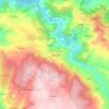 Mapa topográfico Tabuaço, altitud, relieve